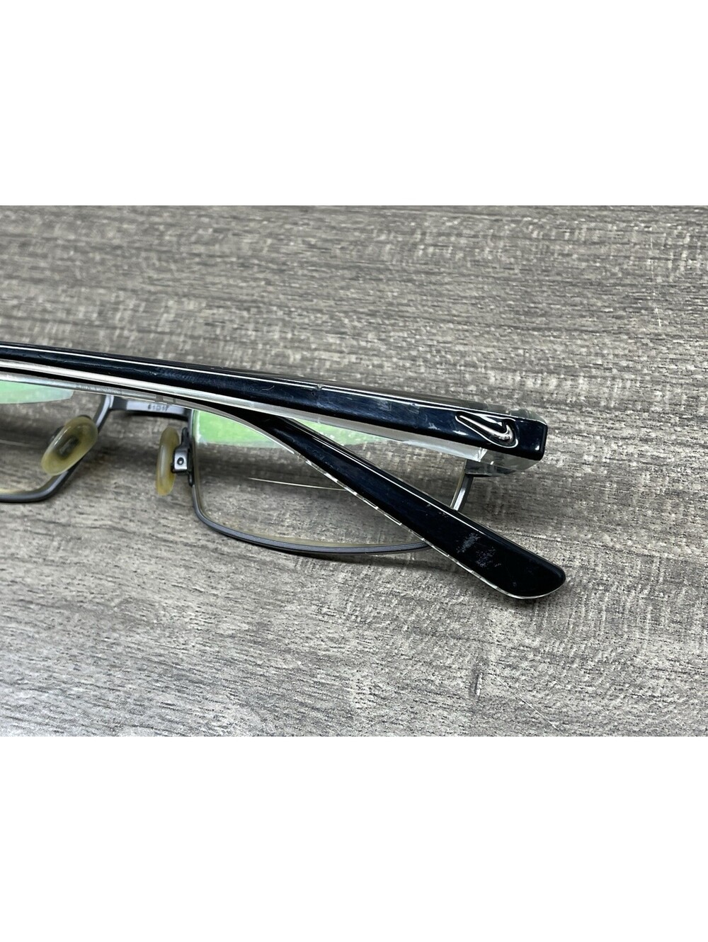 NIKE EYEWEAR 8065 013 GRAY BLACK 51[]17-145 EYEGLASSES FRAMES ONLY -SEE PHOTOS - Picture 15 of 15